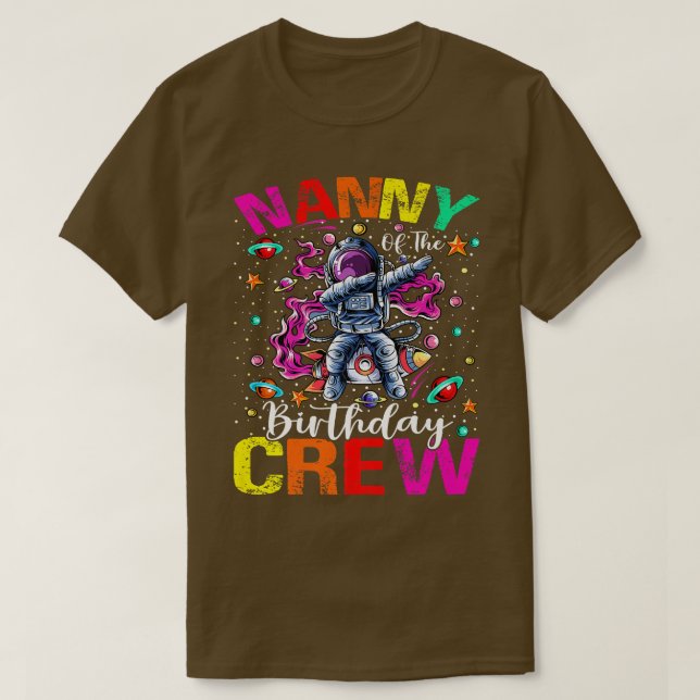 Camiseta Planetas Espaciais Astronautas da Astronauta de An (Frente do Design)