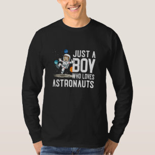 Camiseta Planetas Espaciais Astronautas Galáxias Crianças 1