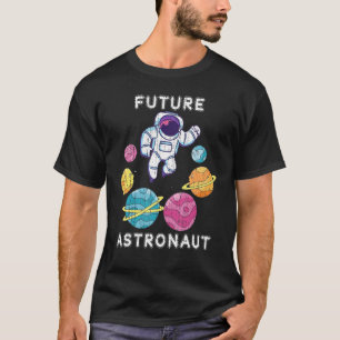 Camiseta Planetas Espaciais do Astronauta Júnior Para Crian