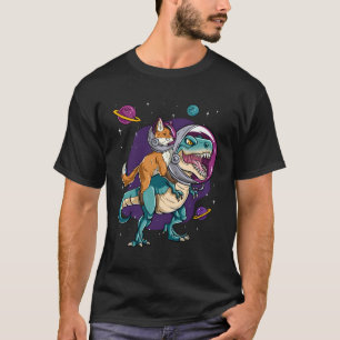 Camiseta Planetas Espaciais Rex do Dinossauro T Gama Raposa