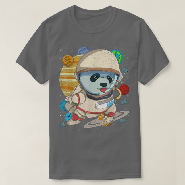 Camiseta Planetas Exteriores Ciência Espacial - Astronauta  (Frente do Design)
