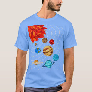 Camiseta Planetas Galáxicos Astronomia Espacial Science Sis