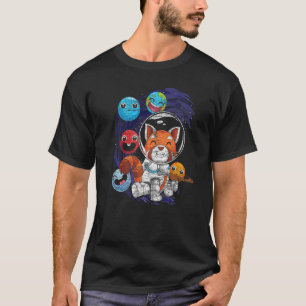 Camiseta Planetas Gofos Exteriores do Espaço China Astronau