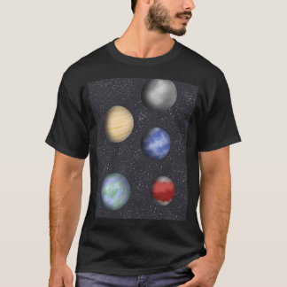 Camiseta Planetas No Espaço