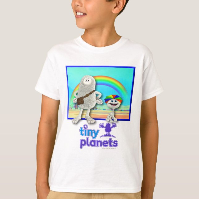 Camiseta Planetas Pequenos - Fazer Rainbows (Frente)