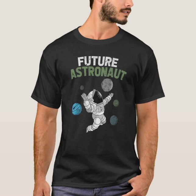 Camiseta Planetas Universos Ciência Astron Futuro do Espaço (Frente)