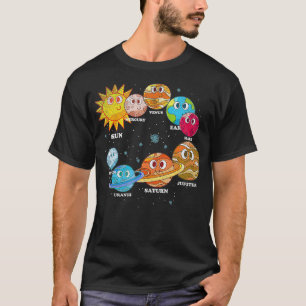 Camiseta Planetas Universos de Galáxias Astronomia Crianças