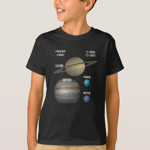 Camiseta Planetas Universos Sistema Solar Via Látea