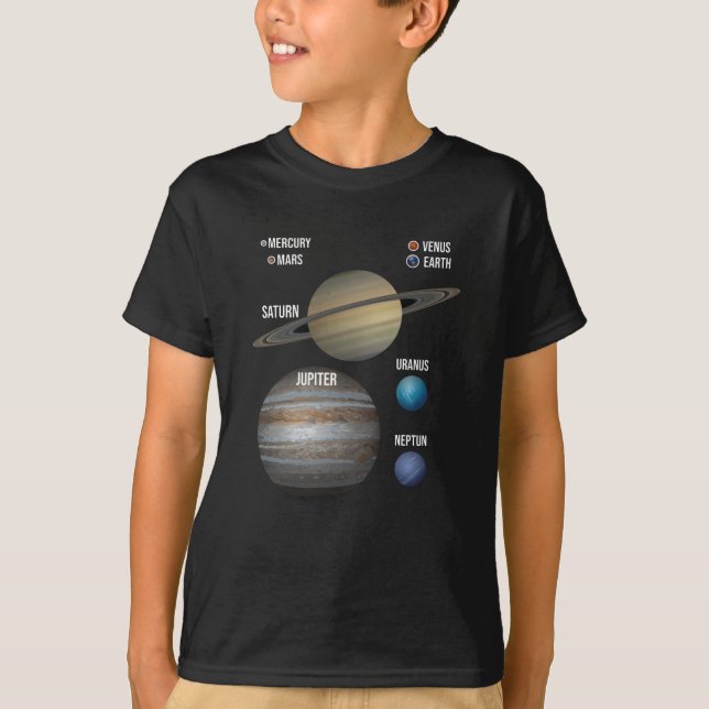 Camiseta Planetas Universos Sistema Solar Via Látea (Frente)