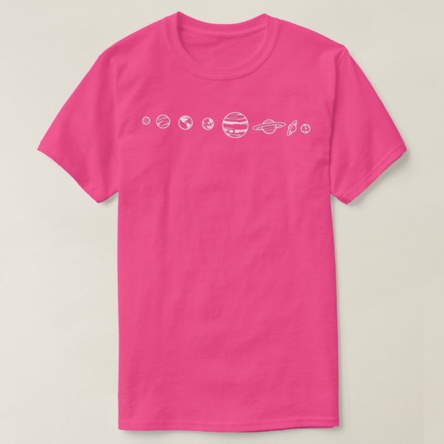 Camiseta Planets Astronaut Space day Moon Stars Universe Pr (Frente do Design)