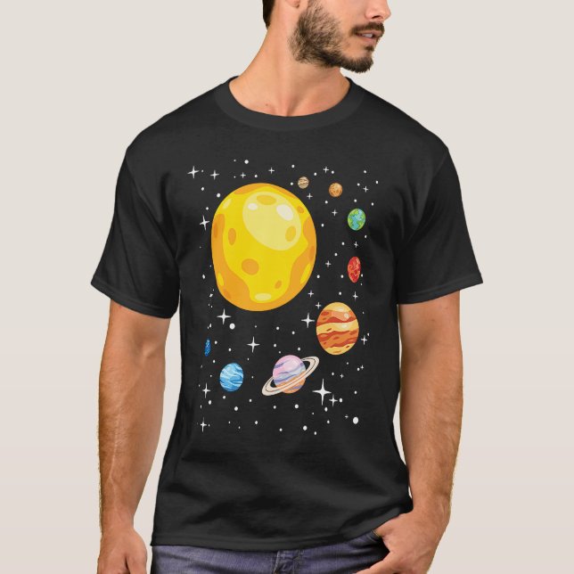 Camiseta Planets Solar System Planetarium Astronomy Astroph (Frente)