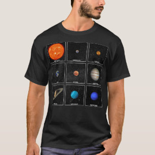 Camiseta Planets & Sun In Solar System Cool Astronomy