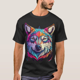 Camiseta Planície da Vida Selvagem do Lobo das Montanhas