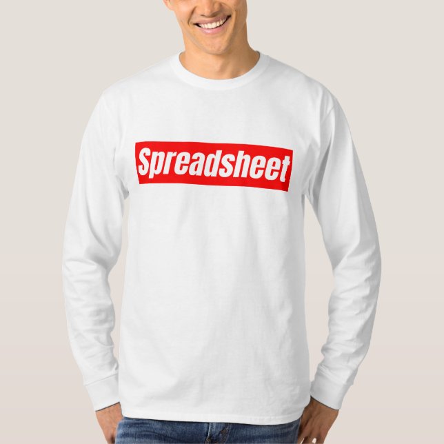 Camiseta Planilha - Contador Engraçado (Frente)