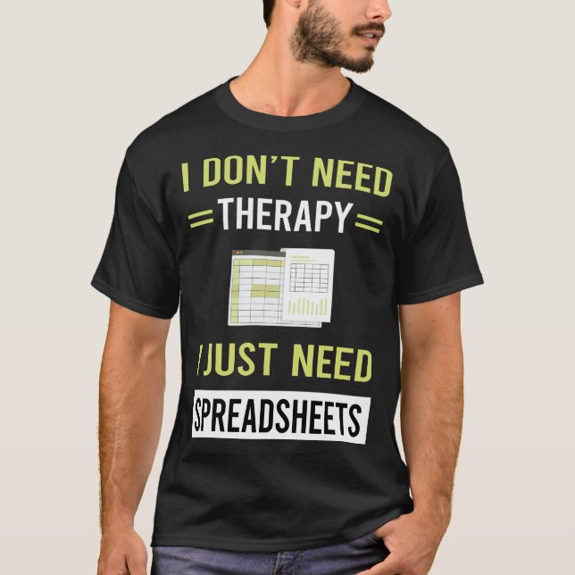 Camiseta Planilha de Terapia Planilhas (Frente)
