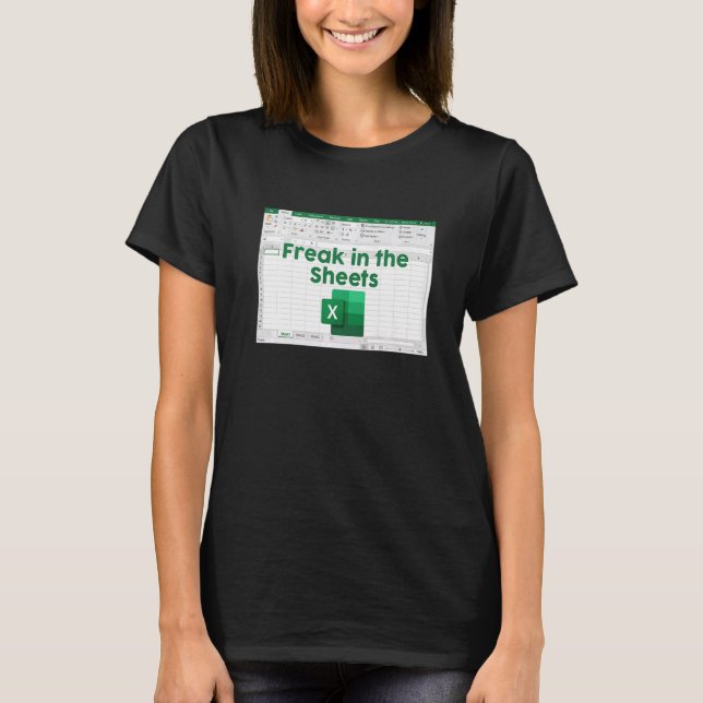Camiseta Planilha Louco Nas Folhas Excel Contador D (Frente)