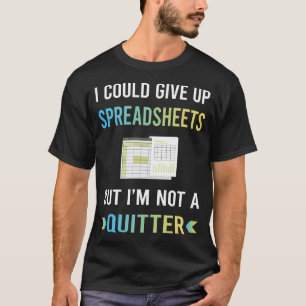 Camiseta Planilha Não Desista Planilhas