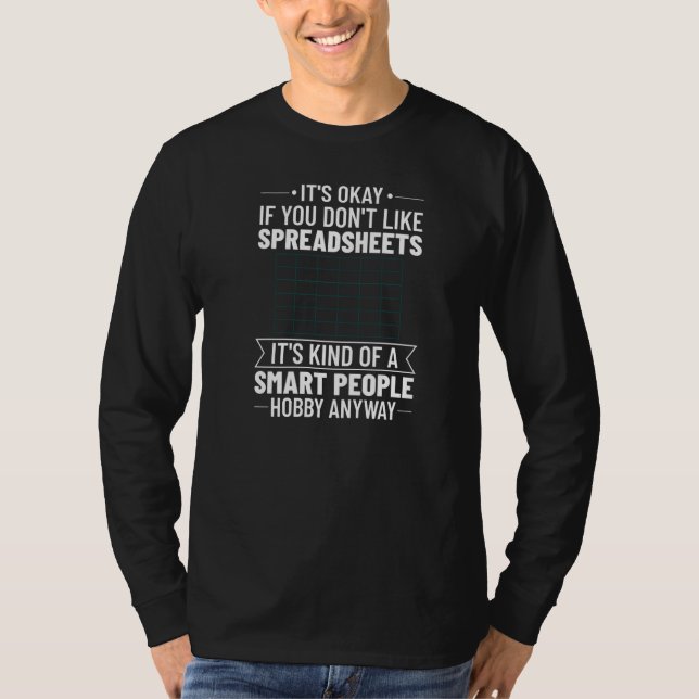Camiseta Planilhas de Orçamento de Software de Calculadora  (Frente)