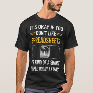 Camiseta Planilhas de Planilha do Smart Pessoas