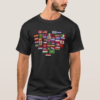 Camiseta Planilhas internacionais que viajam no coração