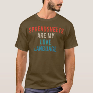 Camiseta Planilhas São O Meu Amor - Folha Espalhada Engraça