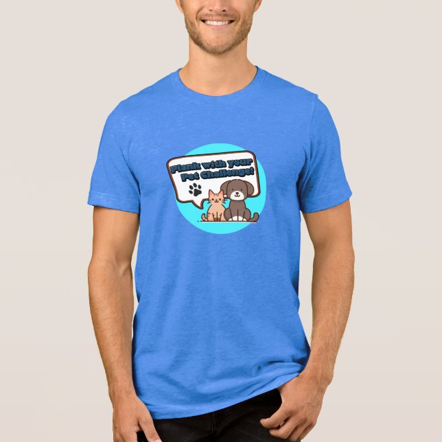 Camiseta Plank com seu animal de estimação 2025 (Frente)