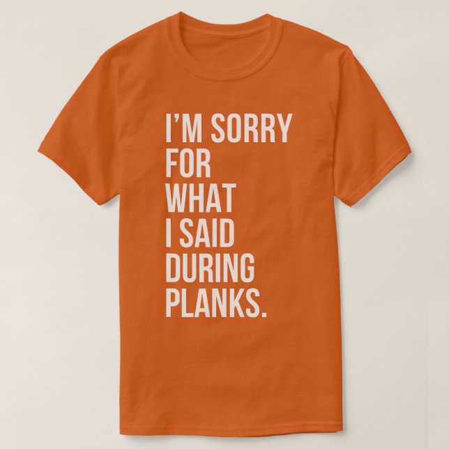 Camiseta Planks Engraçado Planking Gym Malhação Workout (Frente do Design)