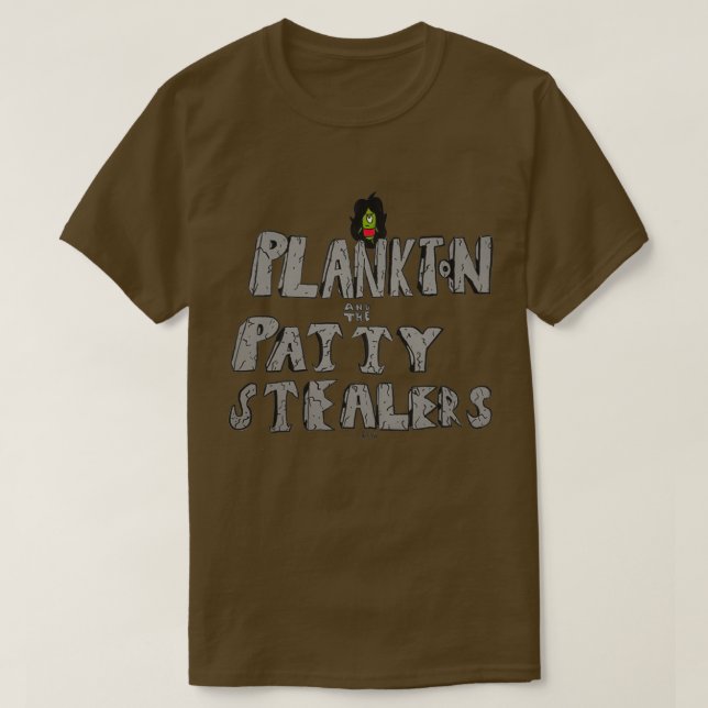 Camiseta Plankton and the Patty Stealers (Frente do Design)