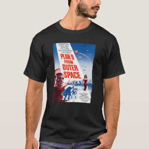 Camiseta PLANO 9 DO Posto ESPAÇO EXTERIOR Vintage