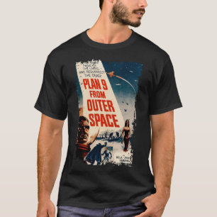 Camiseta Plano 9 do Sci Fi Vintage do Espaço Exterior