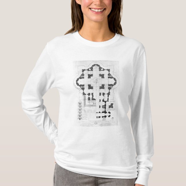 Camiseta Plano da basílica de St Peter (Frente)