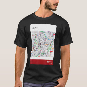 Camiseta Plano da cidade de Viena