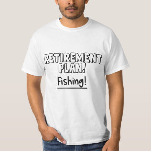 Camiseta Plano de aposentação legal pesca arte da palavra