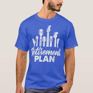 Camiseta Plano de aposentadoria aposentado Banda musical gu