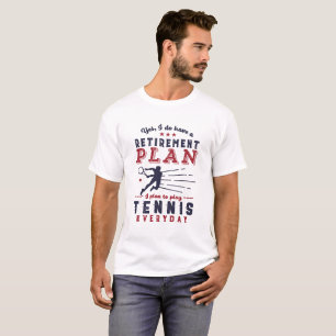 Camiseta Plano de aposentadoria de cotação do jogador de 