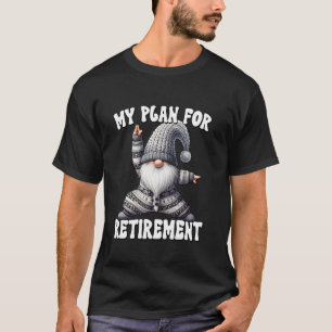 Camiseta Plano de Aposentadoria de Yoga Engraçado para Aman