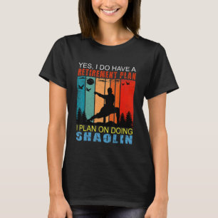 Camiseta Plano De Aposentadoria Slogan Pôr Do Sol Retrô Eu