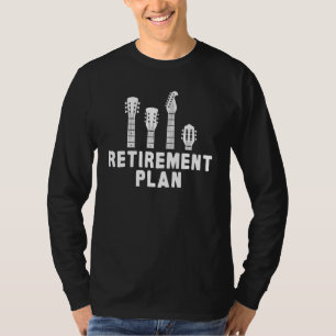 Camiseta Plano de Banda de Guitare Musik Cd Vinyl Vintag