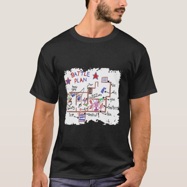 Camiseta Plano de batalha - Dawn sozinho (Frente)