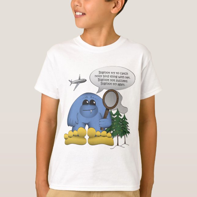 Camiseta Plano de Capturas Bigfoot com Rede (Frente)
