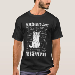 Camiseta Plano de Fuga do Gato de Schrödinger Ciência do Ga