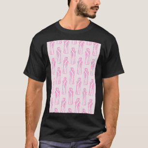 Camiseta Plano de fundo rosa da hiperpatia