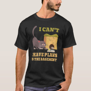 Camiseta Plano de Gatinho Sarcástico na Armadilha de Rato n