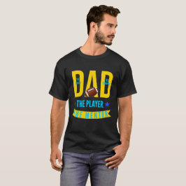 Camiseta Plano de Jogo do pai: treinador, jogador, campeão 