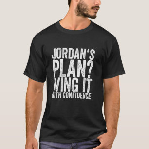 Camiseta Plano de Jordan Dar o Arrojo Com Confiança