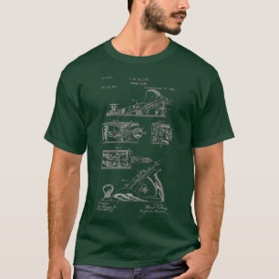 Camiseta Plano de mão Desenho de patente Ago 16 1889