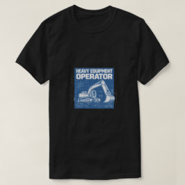 Camiseta Plano de Operador de Equipamento Pesado