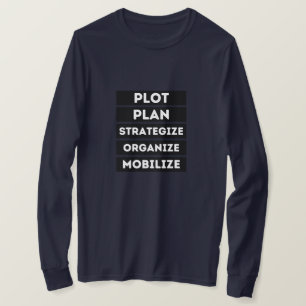 CAMISETA PLANO DE PLOT ESTRATEGIZE A MOBILIZAÇÃO ORGANIZADA