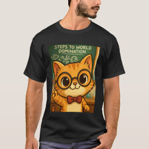 Camiseta Plano de Quadro Negro da Sala de Aula do Gênio do