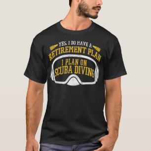 Camiseta Plano De Reforma De Mergulho De Scuba, Engraçado,